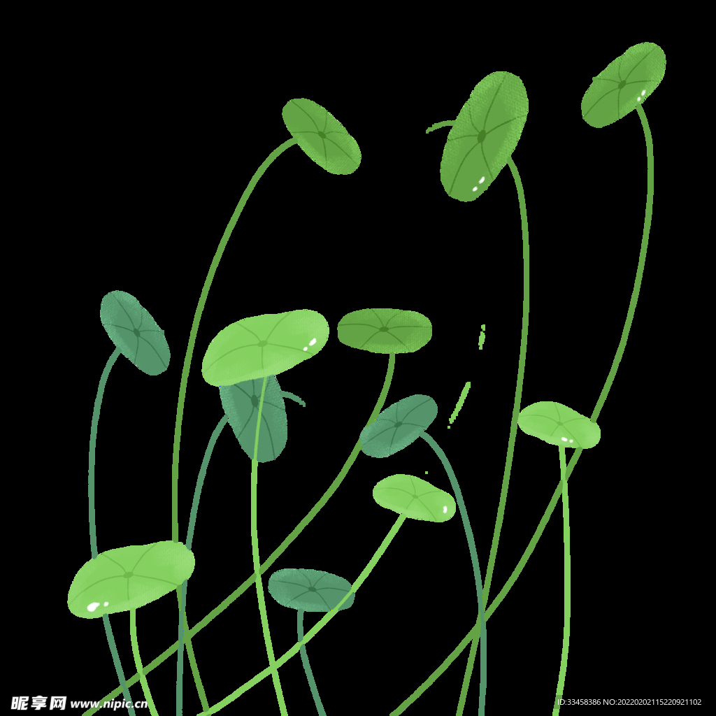 卡通植物绿色藤蔓