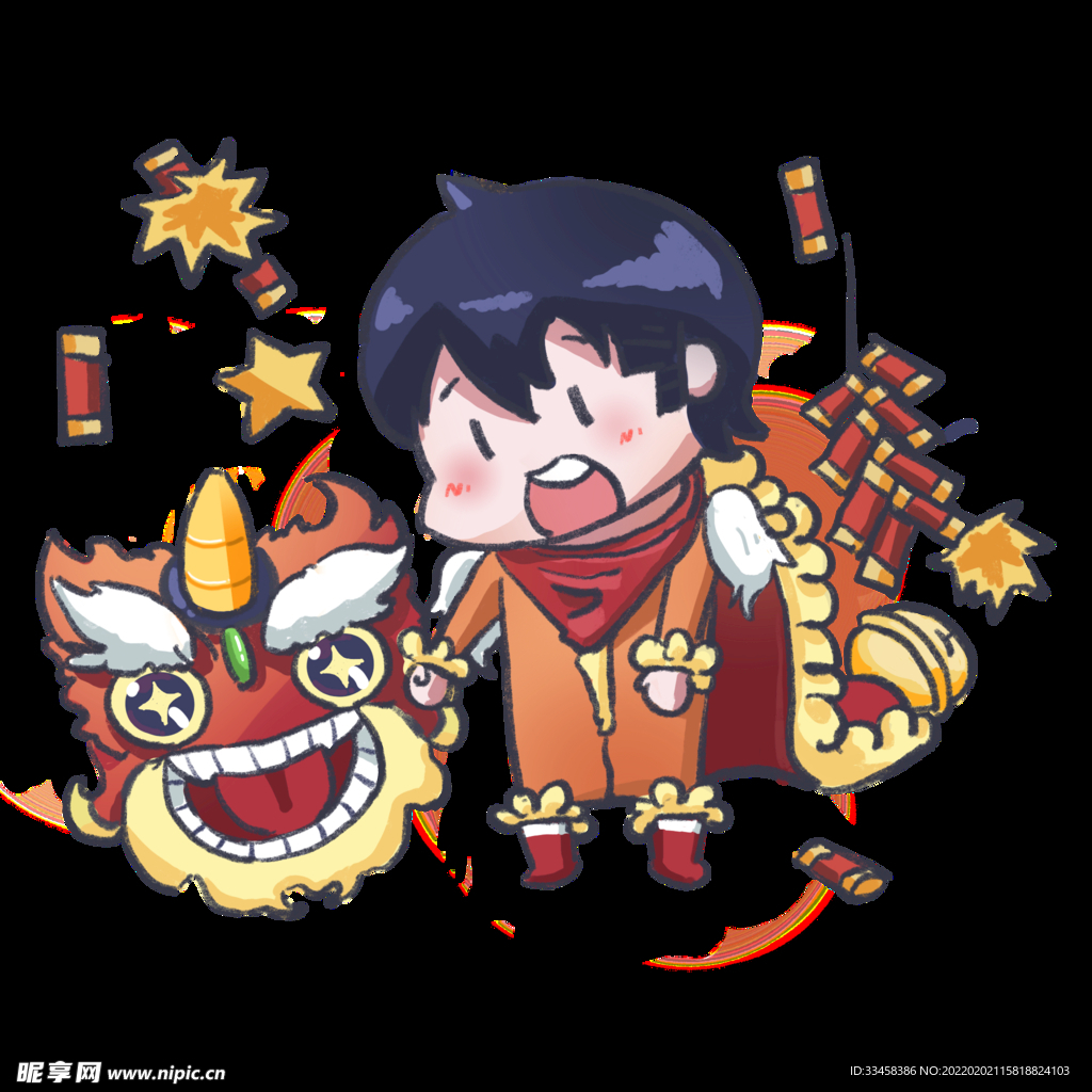新年主题舞狮