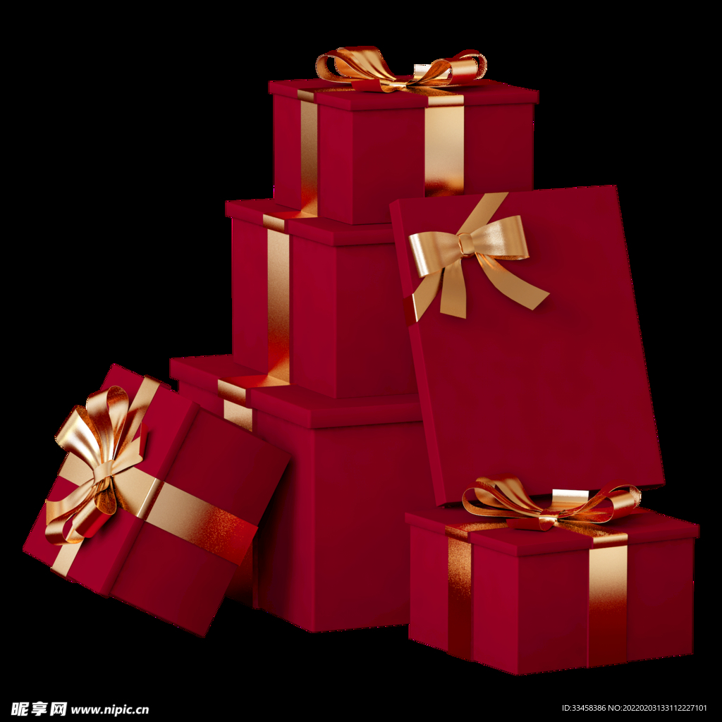 红色立体三八女王节