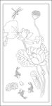莲年有鱼长方形雕花