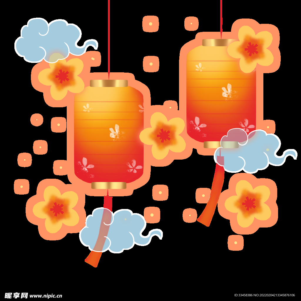 元宵节赏花灯元宵