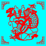 龙剪纸