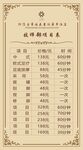 养生价目表