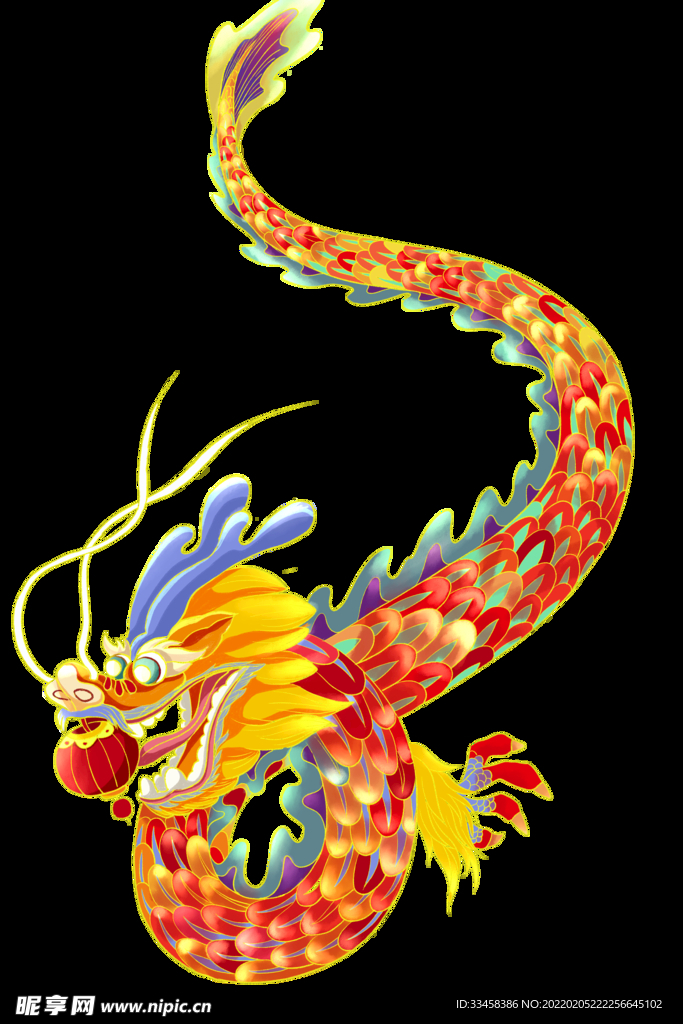 新年元宵节龙戏灯
