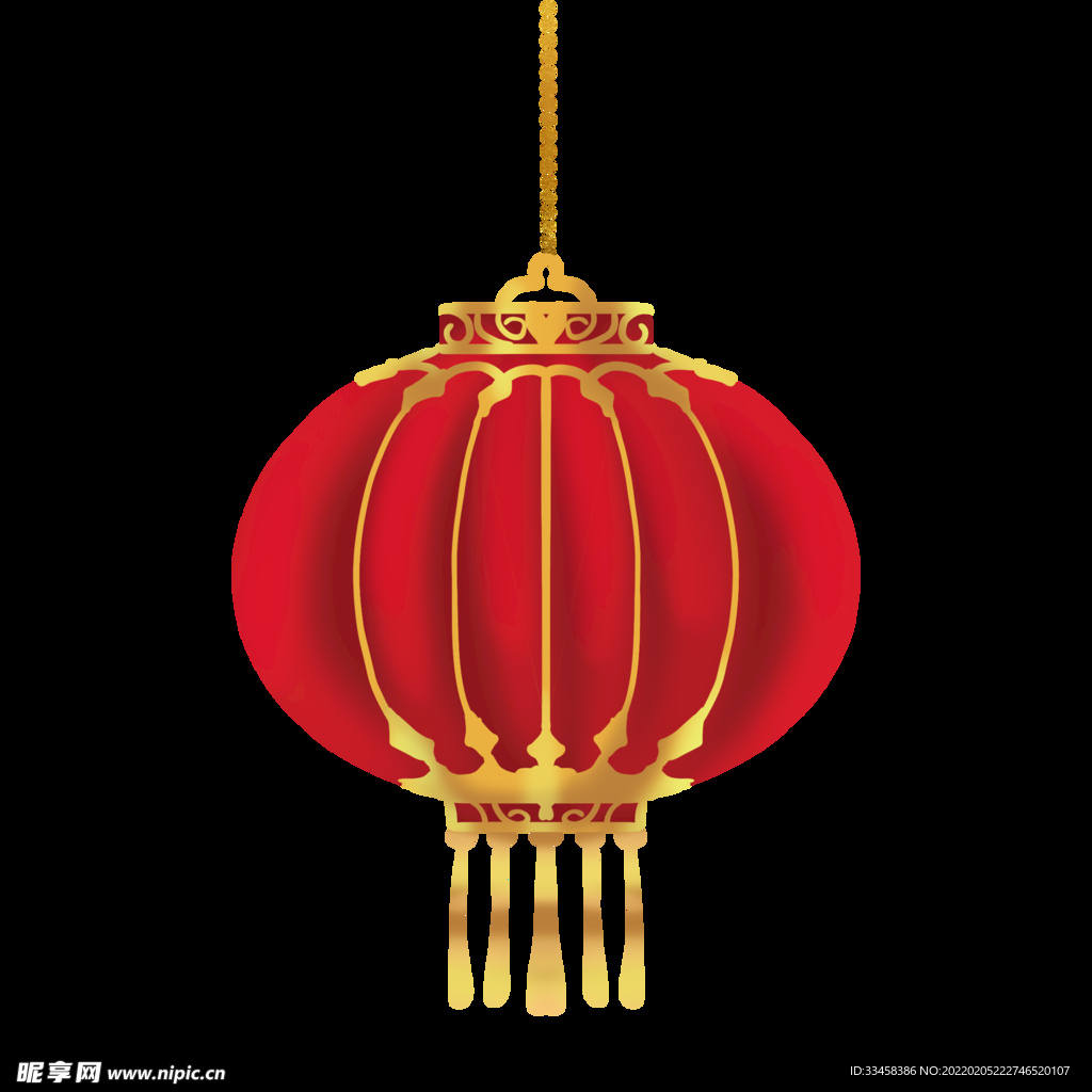 元宵节喜庆大红灯笼