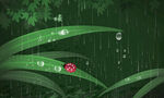 雨水谷雨节气插画壁纸
