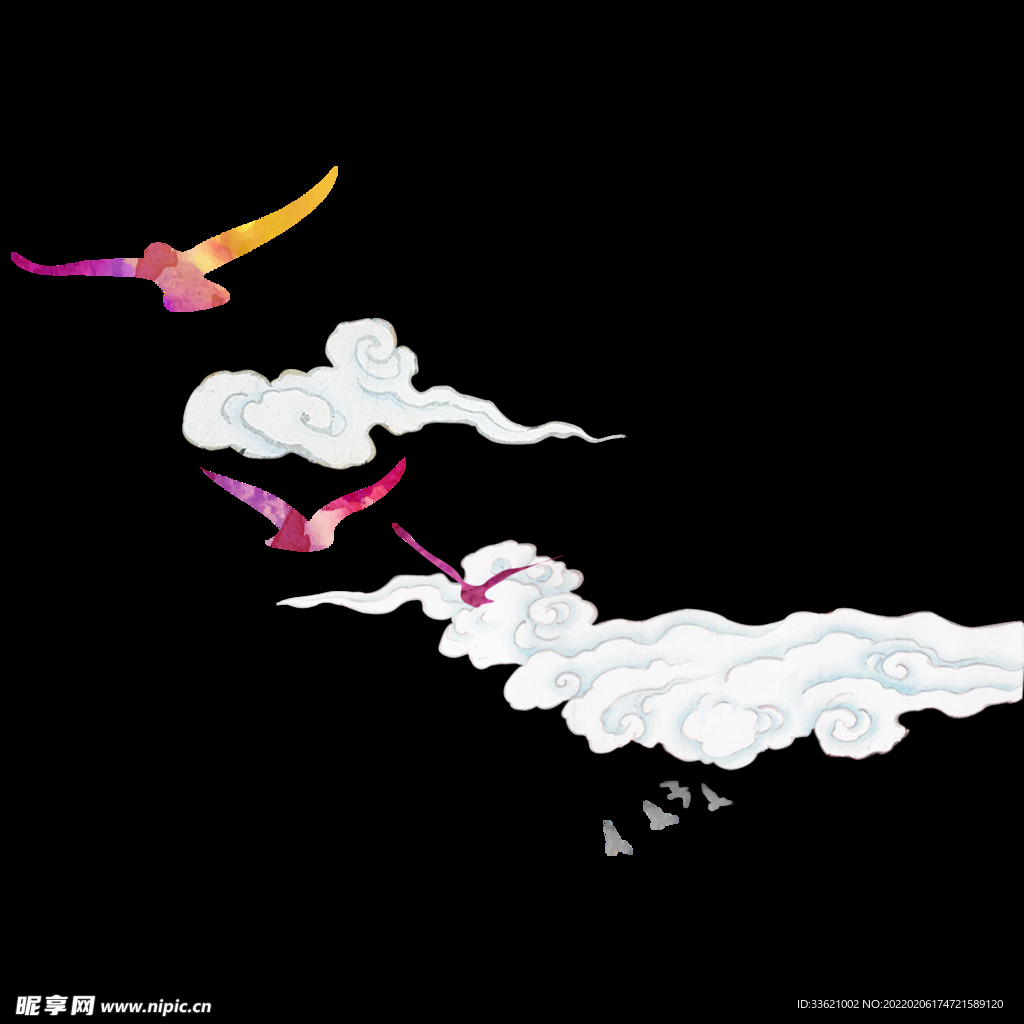 祥云底纹 中国风花纹  古典 