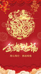 金猪送福祥云喜庆灯笼