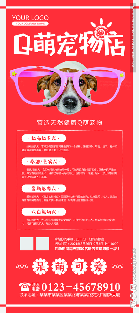 宠物店展架