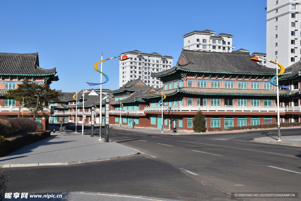 延吉朝鲜族民俗园街景