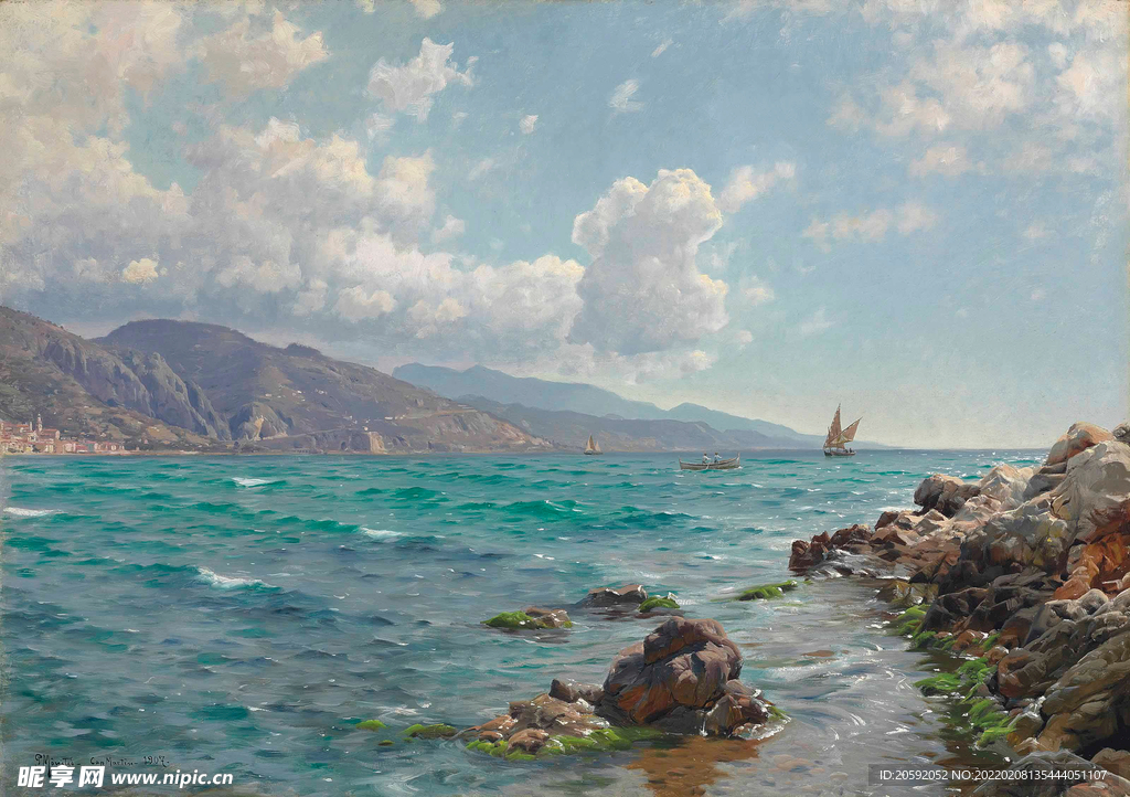油画  