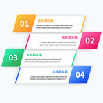 现代风格的商业图表的步骤