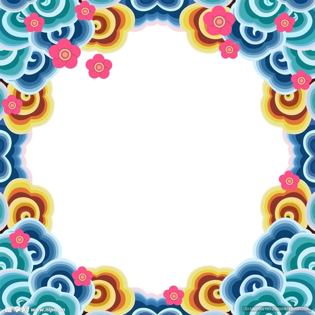祥云底纹  中国风花纹 古典 