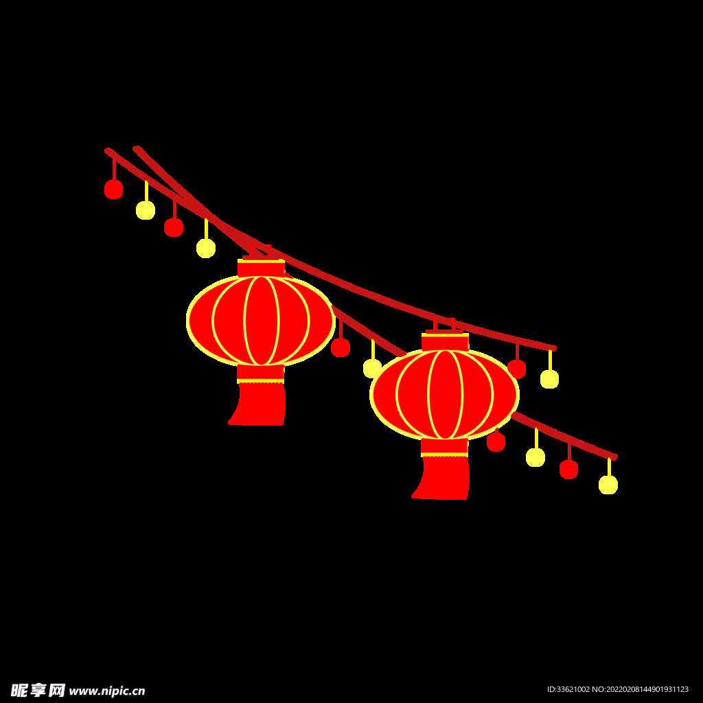 花灯会 灯笼元素 中国风素材 