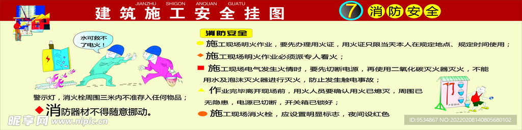 建筑施工安全挂图