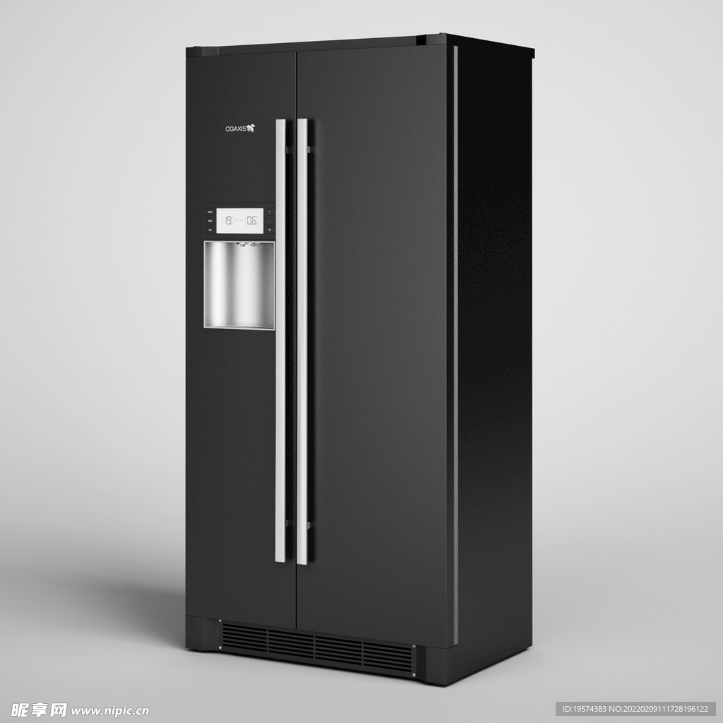 C4D模型电冰箱制冰机