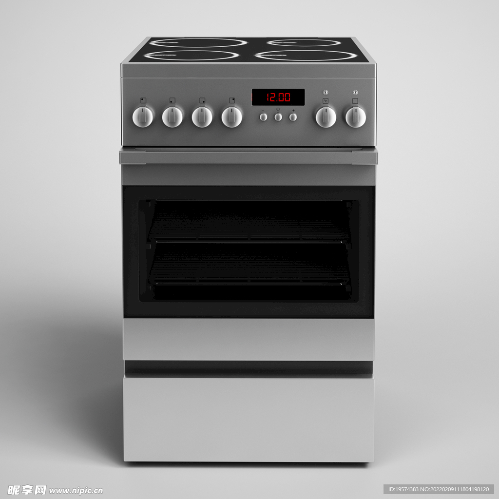 C4D模型烤箱炉