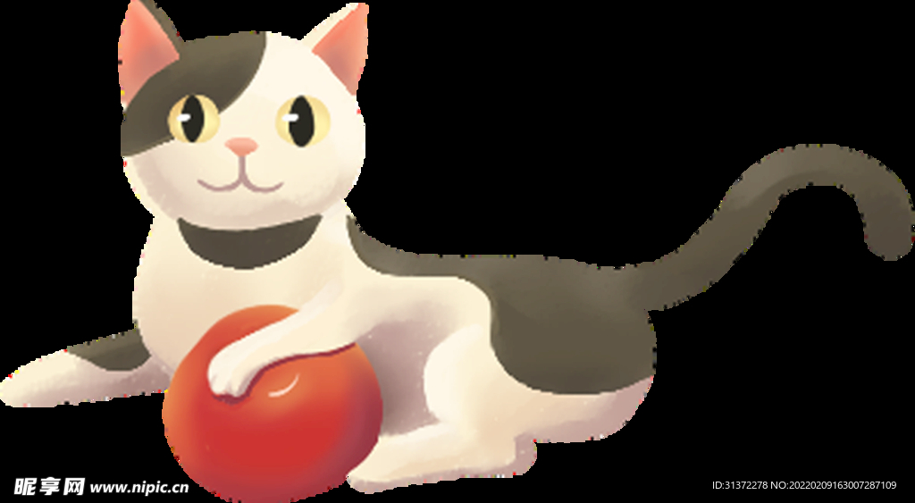 手绘卡通猫图片 