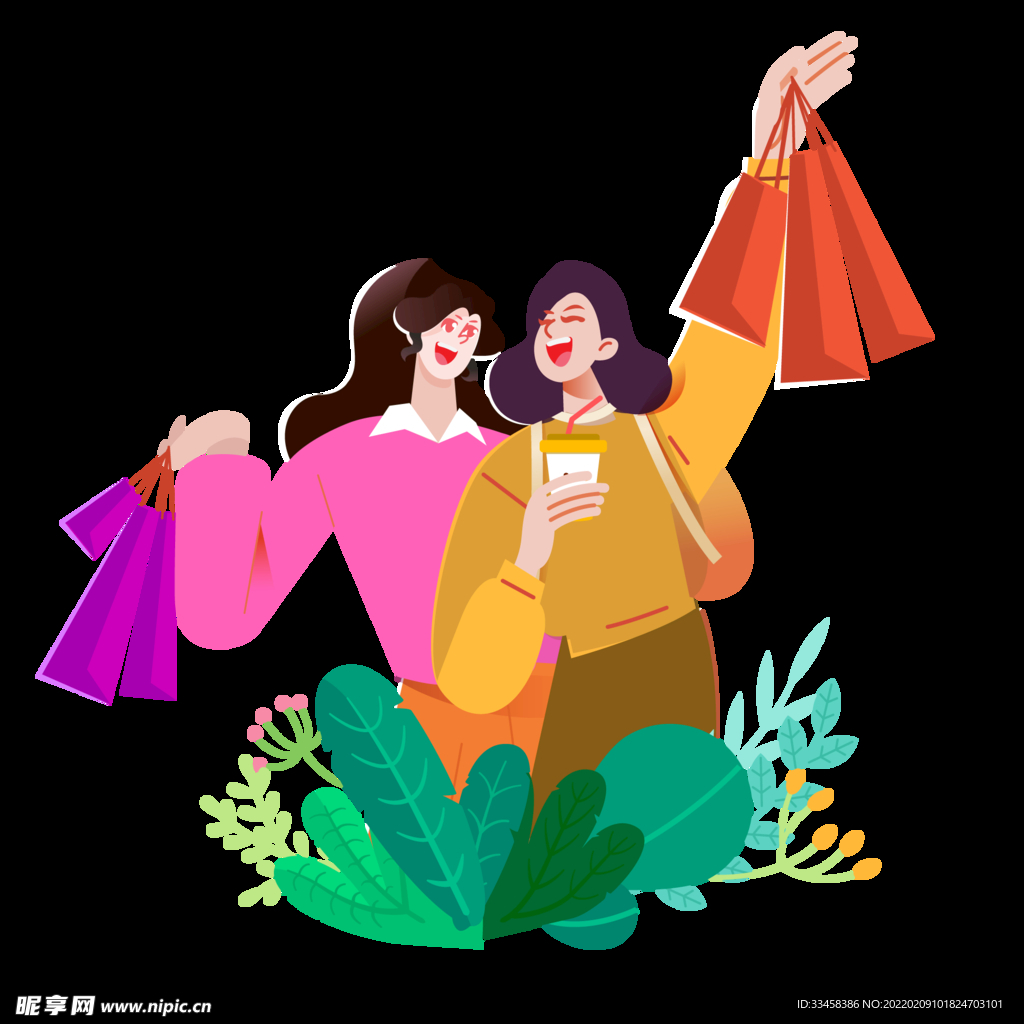 三八妇女节女性购物场景