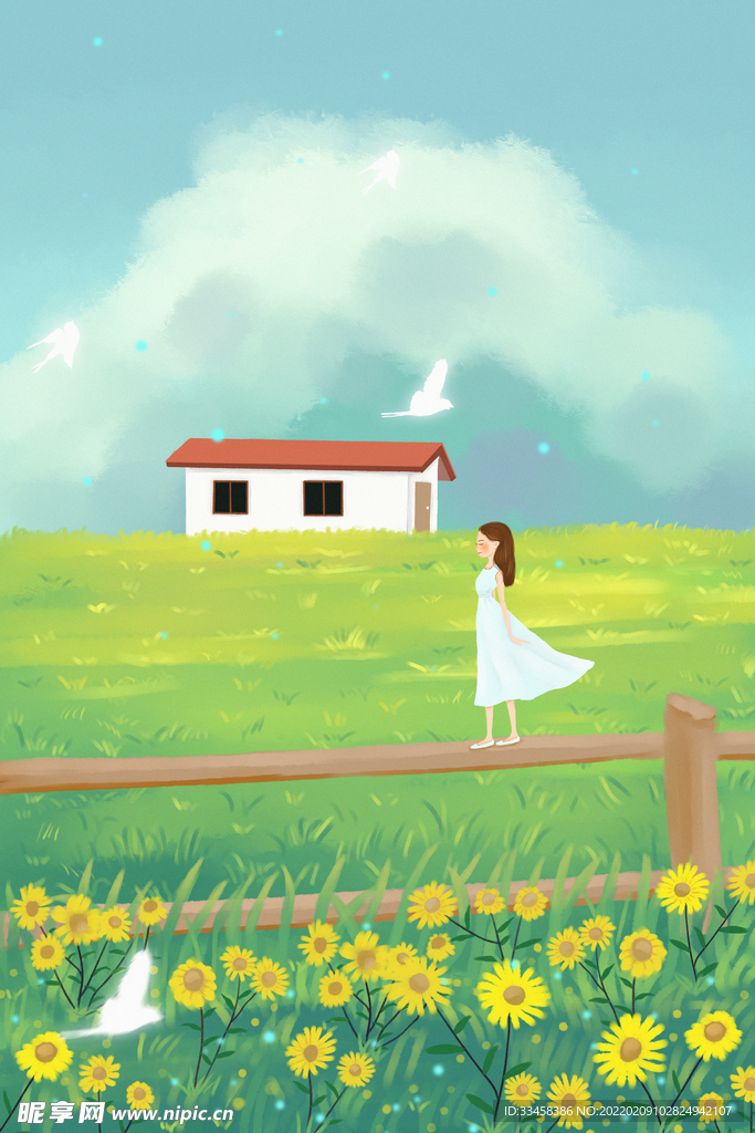 春季立春春天草场