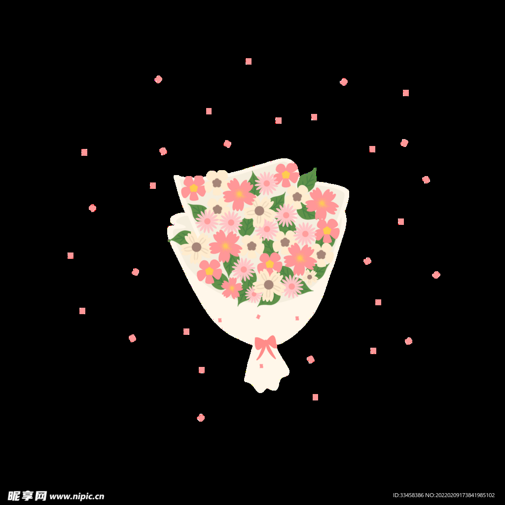 情人节女神节唯美花束
