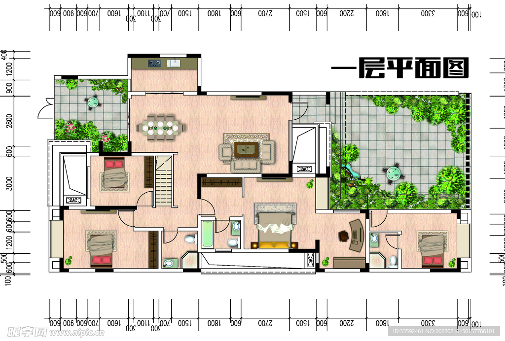 室内彩平户型图