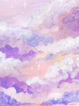 紫色云层背景