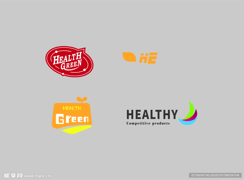绿色健康图标
