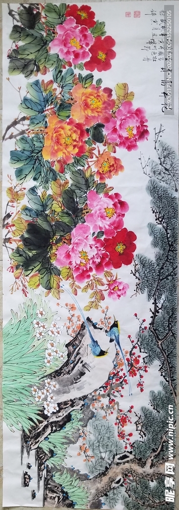 国画牡丹