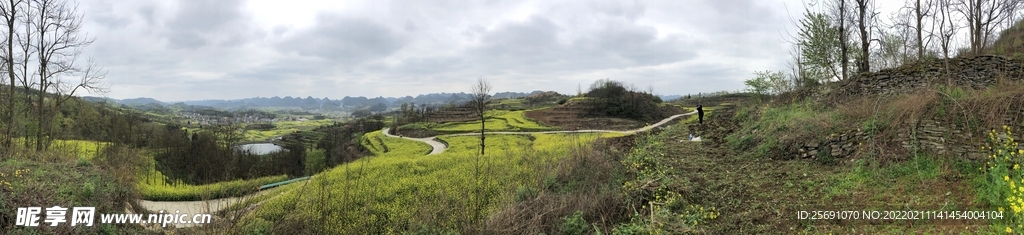 全景照片  农村风光