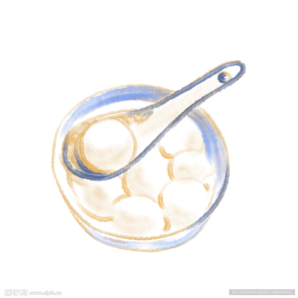元宵节美食插画