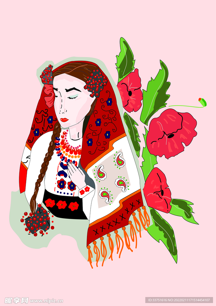 女人花卉