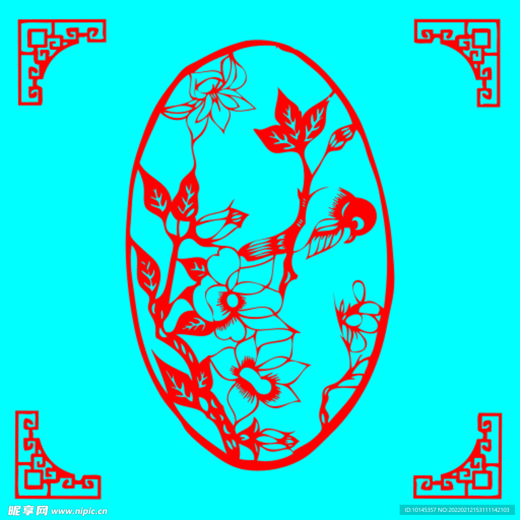 花鸟剪纸