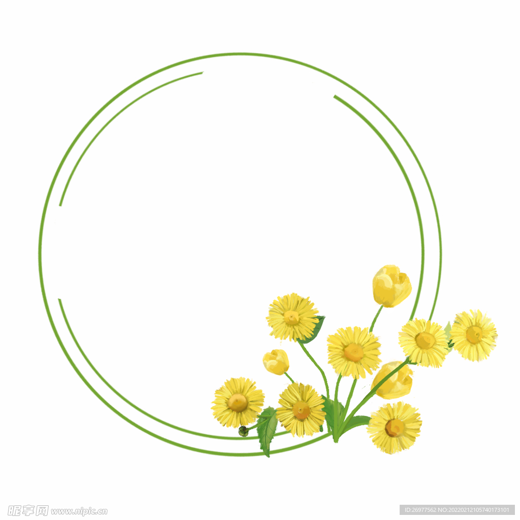  花朵边框 
