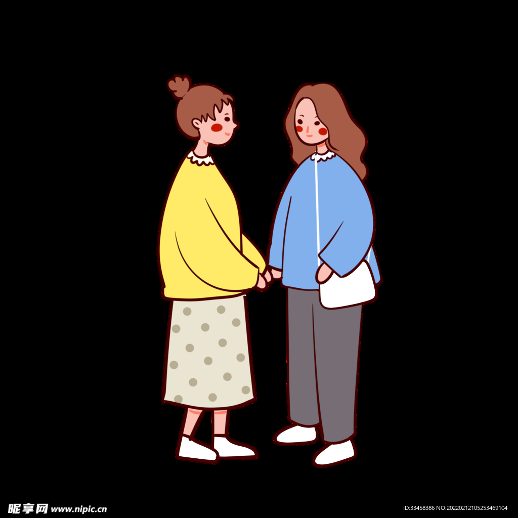 手绘卡通简约38女生节