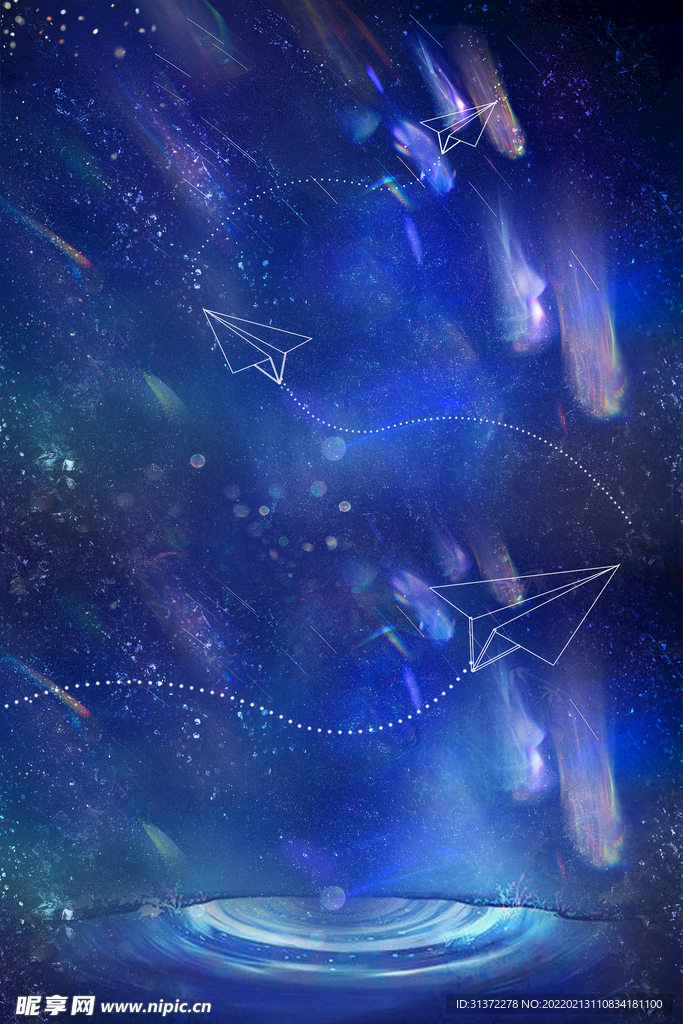  创意星空合成海报图片 