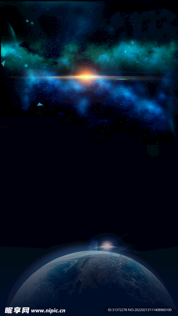  创意星空合成海报图片 