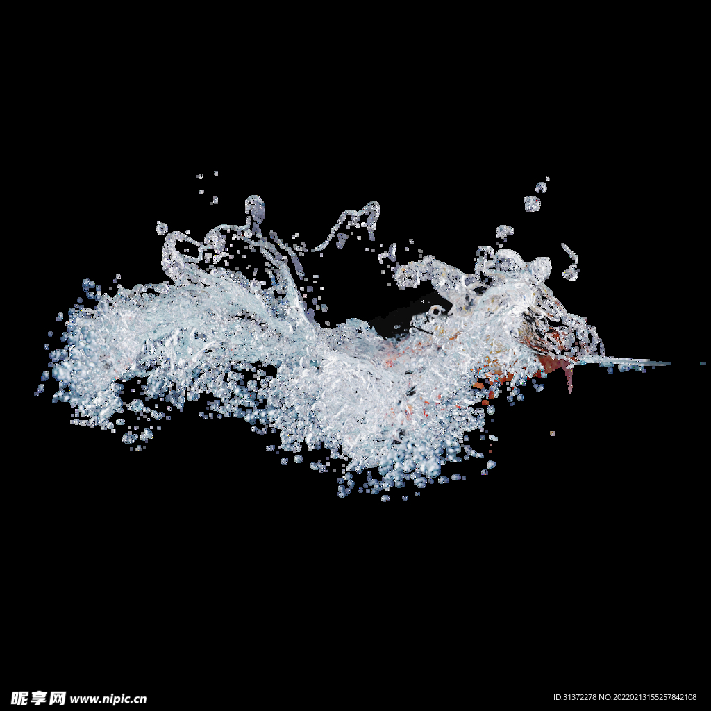  水花图片 