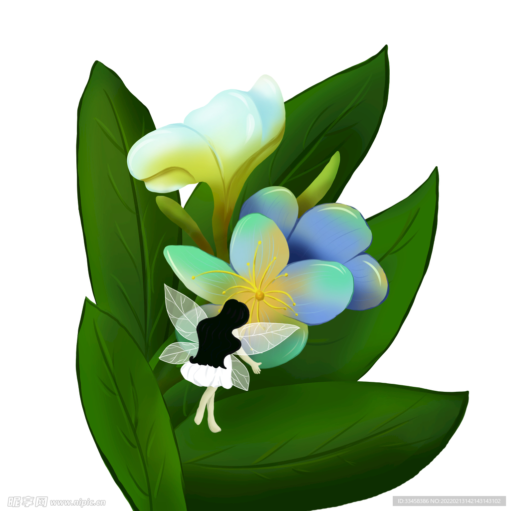 春天花与精灵