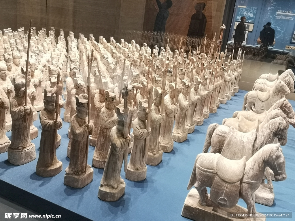 明代 鲁荒王仪仗俑  仿制品 