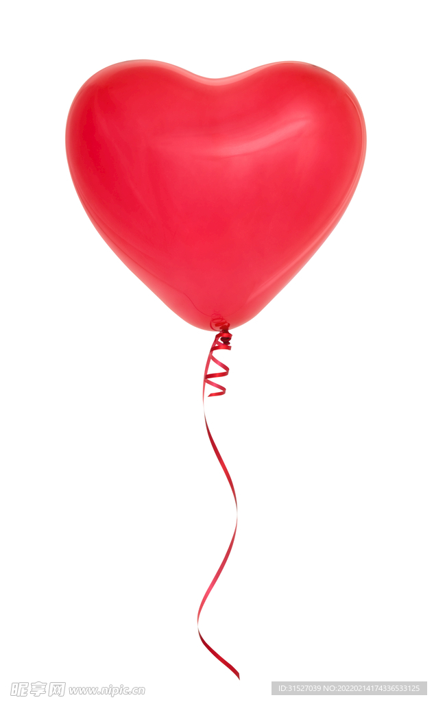 红色心形爱心气球