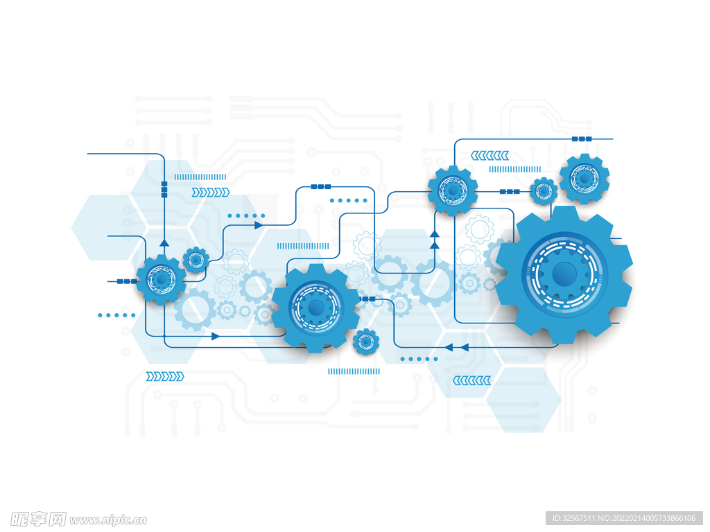 简约科技感齿轮矢量元素