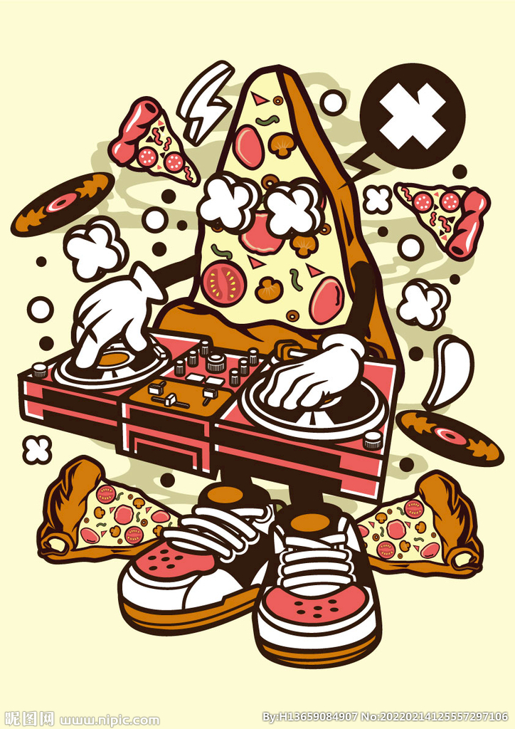 卡通披萨