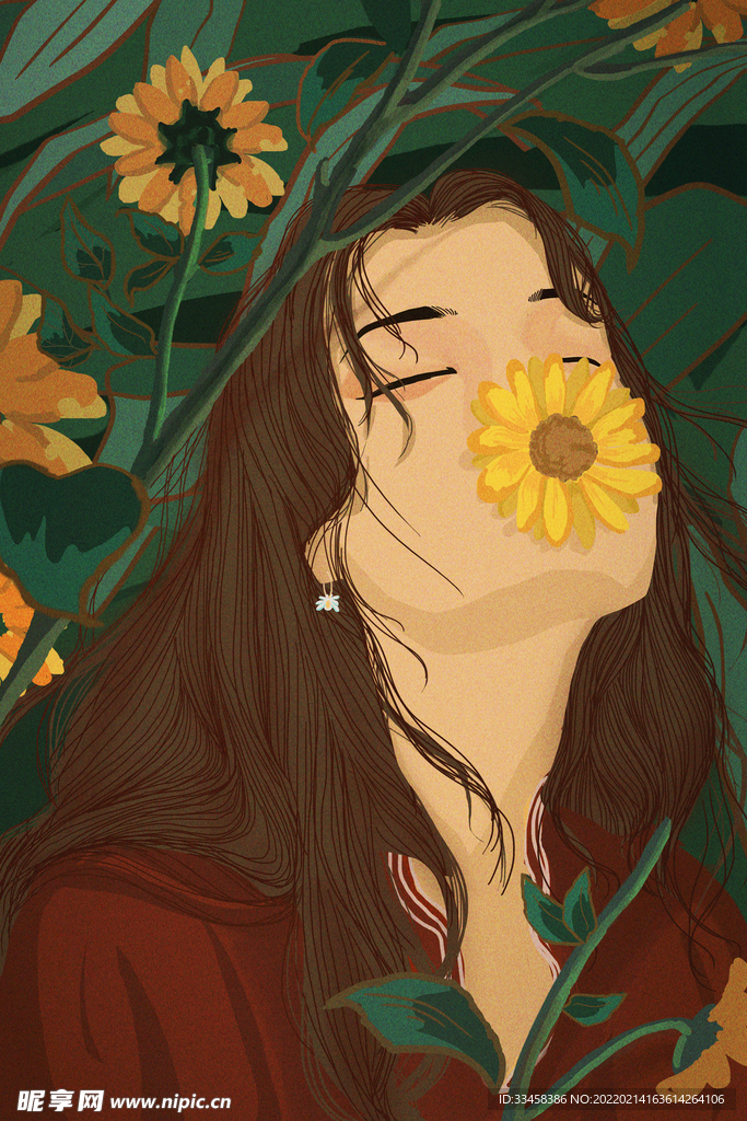 女神花卉妇女节治愈