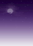 紫色月亮和星星背景