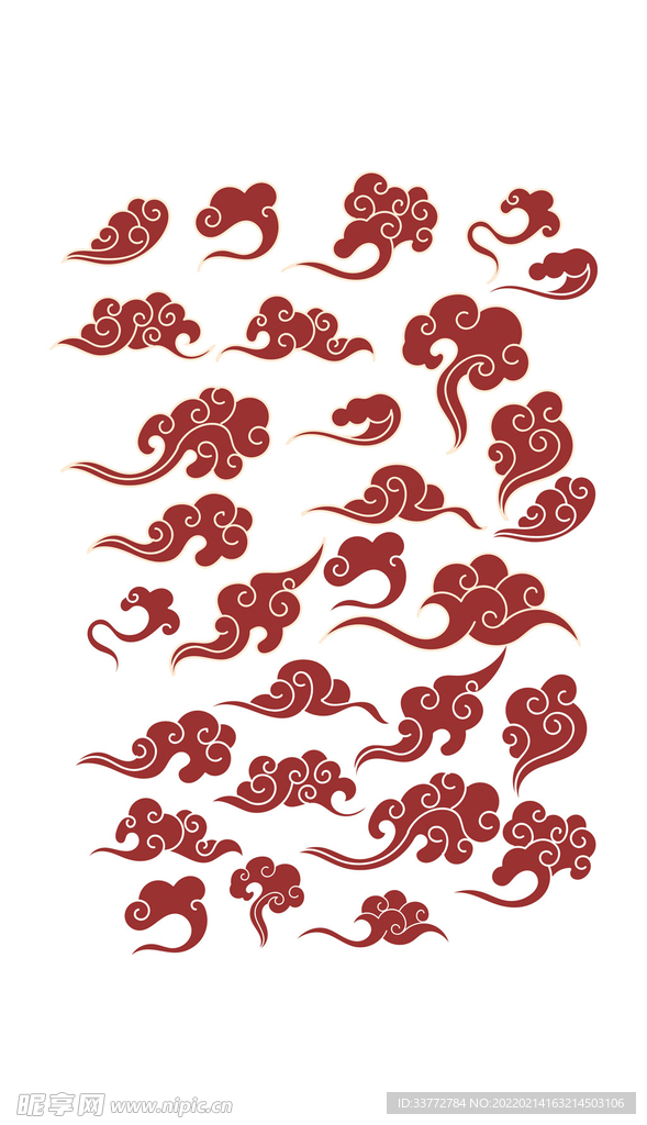 中国风传统祥云纹图案