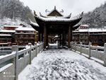 凤凰古城 下雪 雪景