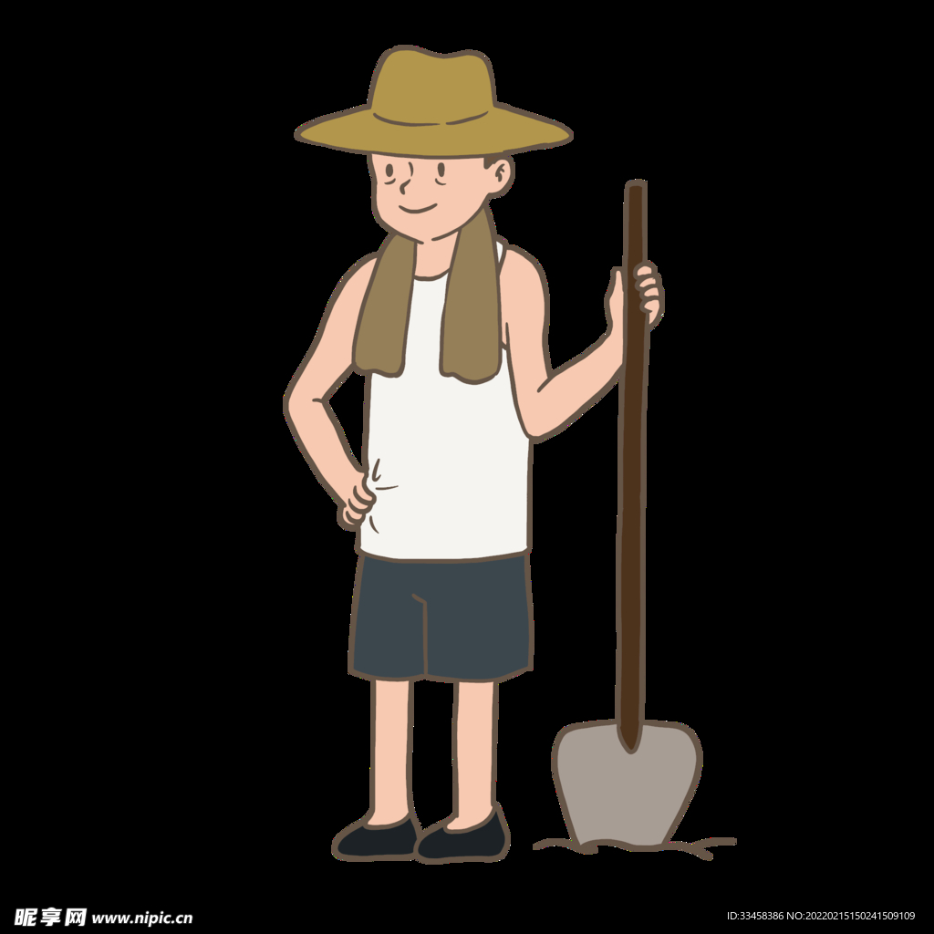 五一劳动节种地老人农民