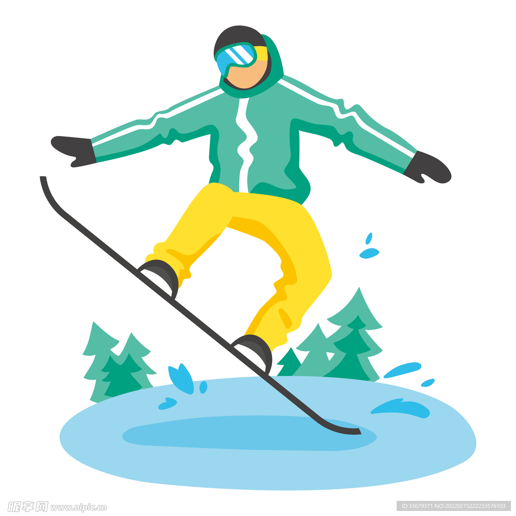 冬季运动会单板滑雪