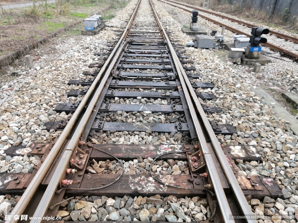 铁路设备设施P50木枕道岔尖轨